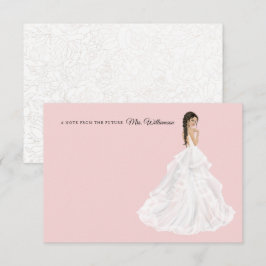 Noiva no Cartões de agradecimentos de Chá de panel