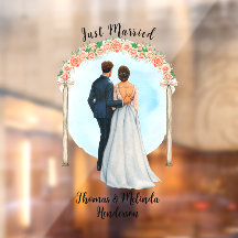Noiva Noivo Personalizado Rosas Casados Carro
