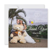 Noiva & Noivo Românticos Obrigado Casamento