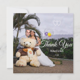 Noiva & Noivo Românticos Obrigado Casamento