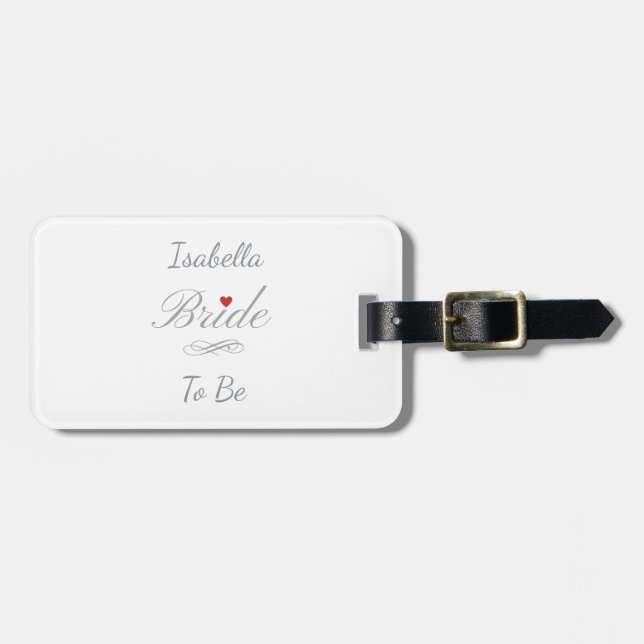 Noiva Personalizada Para Ser, Etiqueta de Bagagem  (Frente Horizontal)