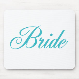 Noiva que Wedding Mousepad no azul do Aqua