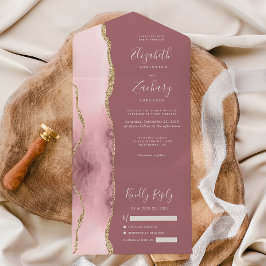 Noiva Rosa Dourado Ágata Rosa Poeira Casamento