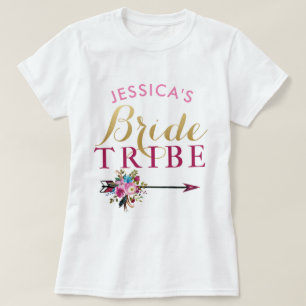Noiva Tribe Personalizada Bridesmaids Tops