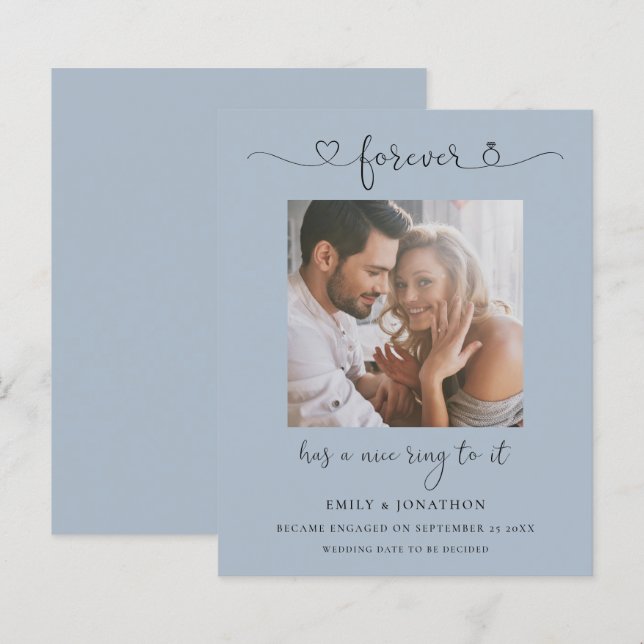 Noivado Azul com Dusty Fotografia para Sempre (Frente/Verso)