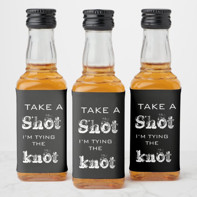 Noivado de Casamento de Casando Negro Elegante (Garrafas)