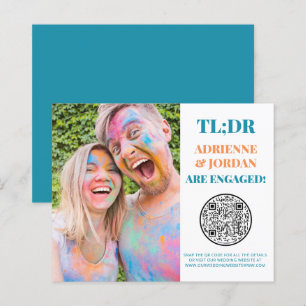 Noivado de Fotografia Diversão de Código QR de T