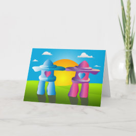 Noivado do Love Rocks / Aniversário / Cartão de Ca