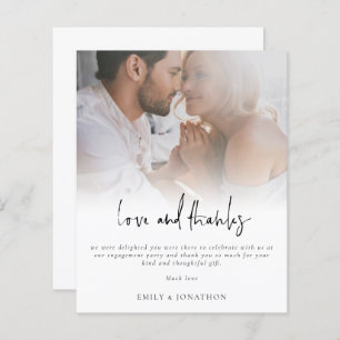 Noivado e Obrigados de Script de Fotografia Orçame