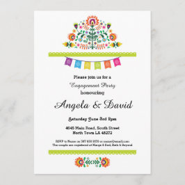 Noivado Fiesta — Convites de casamento de padrões 