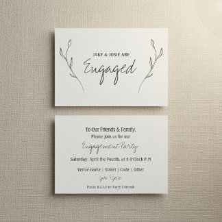 Noivado Floral, anúncio do partido engajado