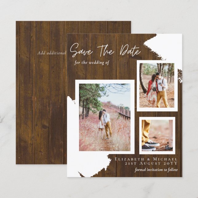 NOIVADO ORÇAMENTAL Foto RUSTIC SALVAR DATA (Frente/Verso)