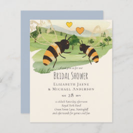 Noivos Amantes da Natureza Abelhas no Campo Casame