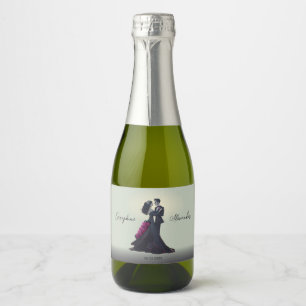 Noivos Góticos Românticos Casamento Elegante