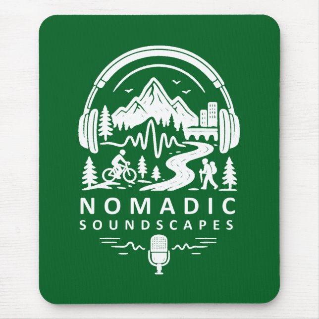Nomadic Soundscapes - Elegante Mouse Pad (Frente)