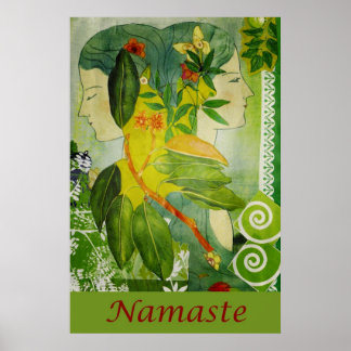 Nomaste Deusas Verdes de 24" x Poster de 36"