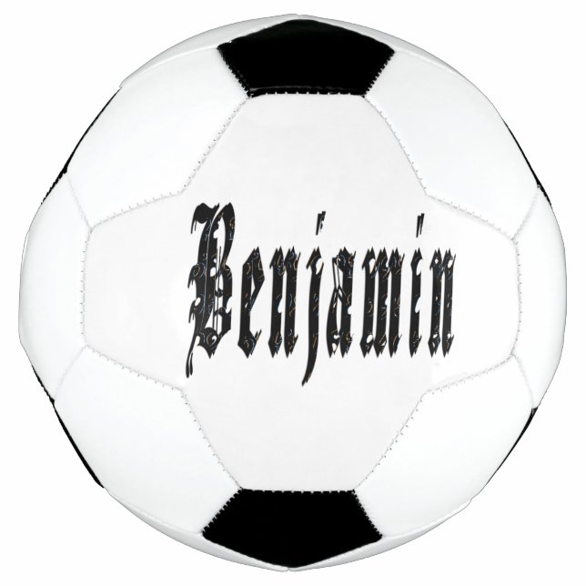 Nome Benjamin Projetado Preto, Bola de Futebol (Frente)