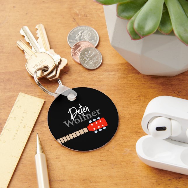 Nome Blk Chaveiro do Jogador de Violão (Mesa)