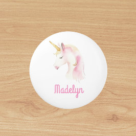 Nome branco rosa Unicorn