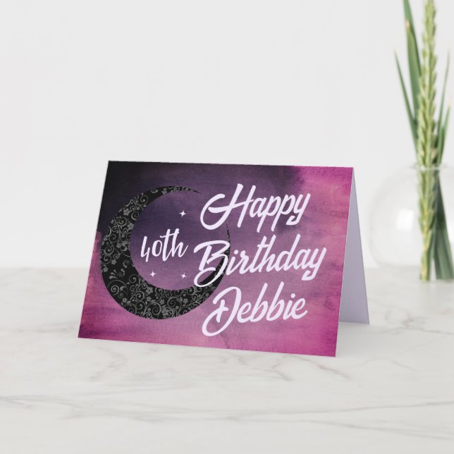 Nome Celestial e Cartão de Aniversário Personaliza (Frente)