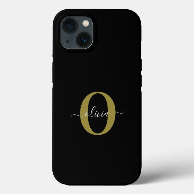 Nome com Letra Maiúscula Personalizada Preto Branc (Verso)