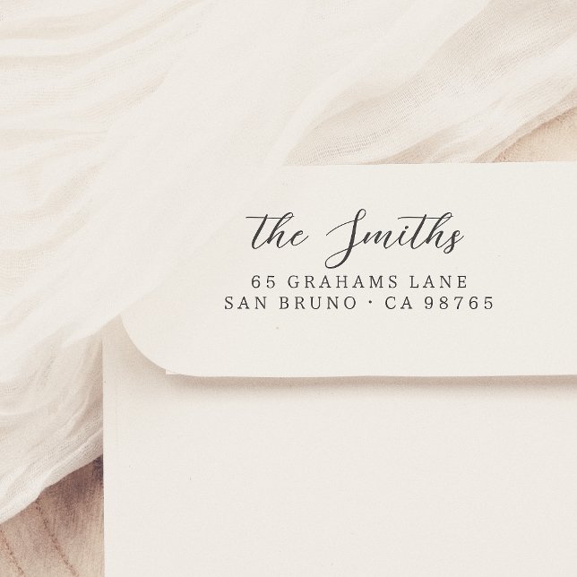 Nome da caligrafia Carimbo de Endereço Personaliza (Criador carregado)