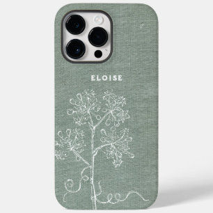 Nome da Capa de Livro Vintage Floral Personalizado