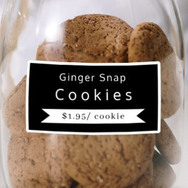 Nome da Comida da padaria e Etiquetas do adesivo d