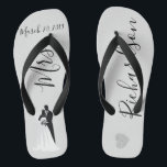 Nome da Data Personalizada de Chinelos de Noiva de<br><div class="desc">Este design foi criado através da arte digital. Pode ser personalizado clicando no botão personalizar e alterando a cor, adicionando um nome, iniciais ou as suas palavras favoritas. Entre em contato comigo em colorflowcreations@gmail.com se você quiser usar este design em outro produto. Compre minha pintura de acrílico abstrato original para...</div>