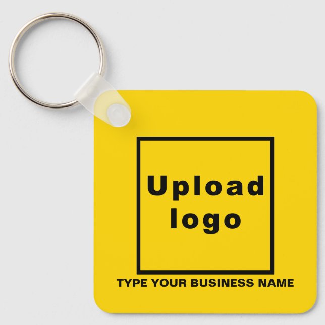Nome da empresa e Chaveiro do logotipo amarelo qua (Frente)