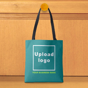 Nome da Empresa e Logotipo em Bolsa Tote Verde Tur