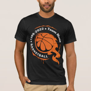 Nome da Equipe de Basquete. Personalizar T-Shirt