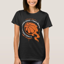 Nome da Equipe de Basquete. Personalizar T-Shirt