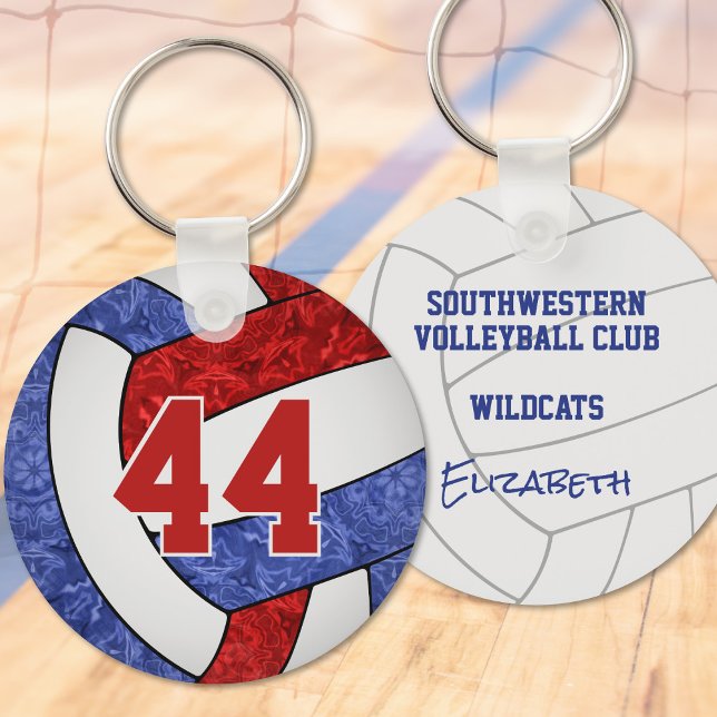 nome da equipe de chaveiro de vôlei azul vermelha (Criador carregado)