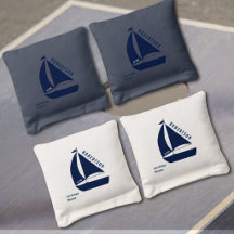 Nome da Família da Casa do Lago Barco à Vela Azul-