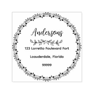 Nome da família Endereço de devolução Carimbo de b