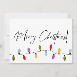 Nome da Família Feliz Natal Script Holiday Lights