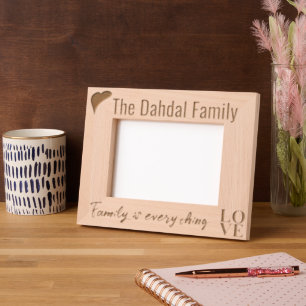 Nome da Família Personalizada, AMOR e Coração Mode