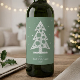 Nome da Família Personalizada Etiqueta de Vinho de