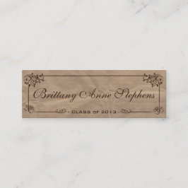 Nome da Graduação de Papel Brown Kraft Inserção da