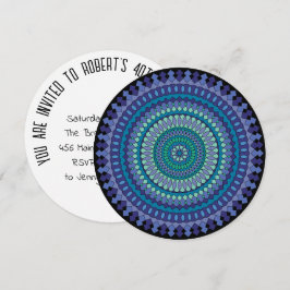 Nome da Idade Personalizada do Convite para aniver