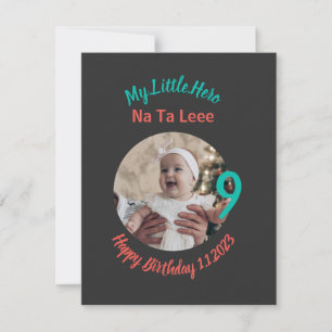Nome de Aniversário Personalizado com fotografia