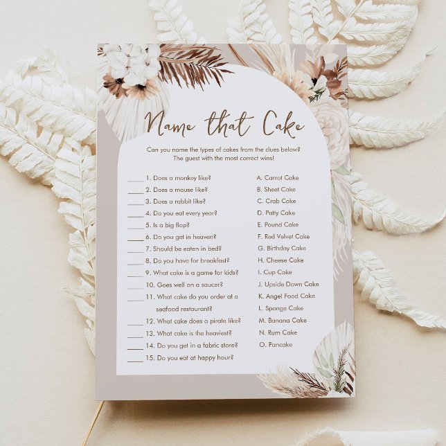 Nome de Boho do SIERRA Que Cartão de Jogo de Chá d (Criador carregado)