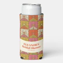 Nome de Chuveiro de Noiva Floral Laranja Groovy Vi