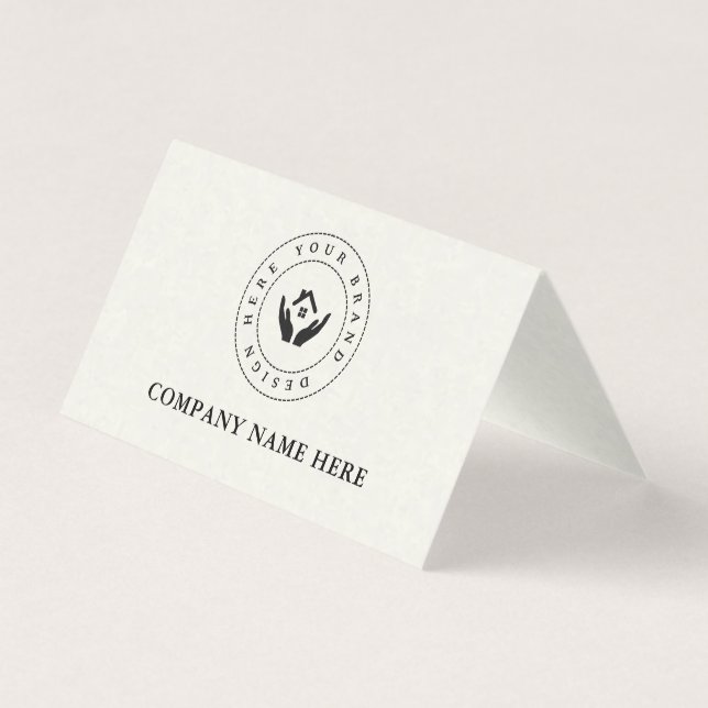 Nome de empresa personalizado Logotipo QR Código e (Frente)
