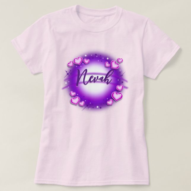 Nome de escova personalizado T-Shirt (Frente do Design)