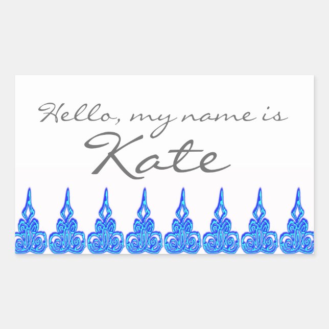 Nome de etiqueta adesivo Olá meu nome é - Personal (Frente)