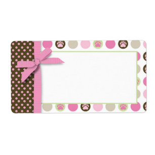 Nome de etiqueta Bear Girl