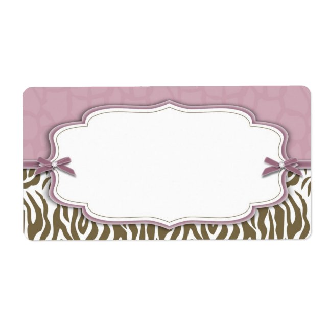 Nome de etiqueta Chic Safari (Frente)