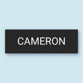 nome de etiqueta clássico 3x1 Magnético ou pino im